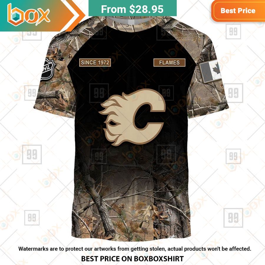 BEST Calgary FlamesHunting Camouflage Custom Shirt 3