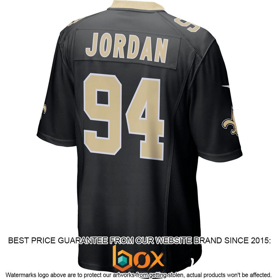 NEW Cameron Jordan New Orleans Saints Black Football Jersey 3