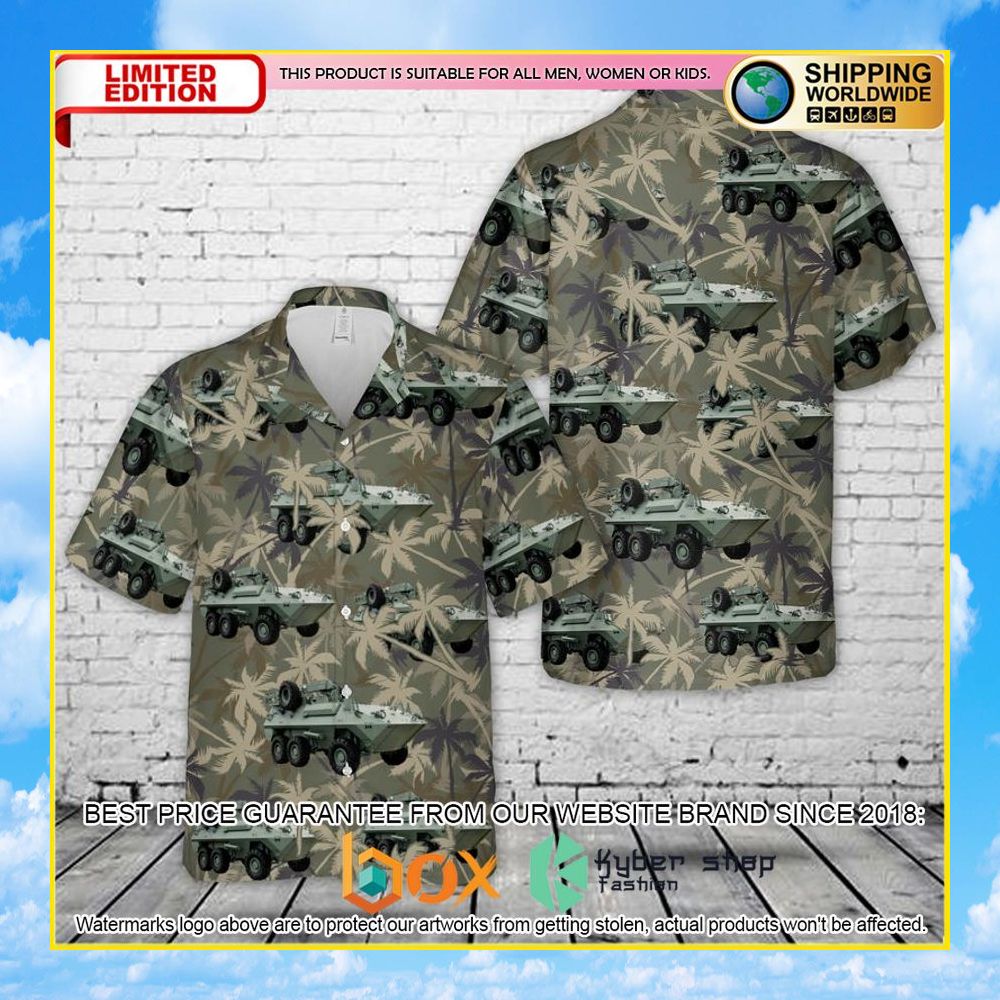 NEW Canadian Army Husky AVGP Husky 3D Hawaii Shirt 2