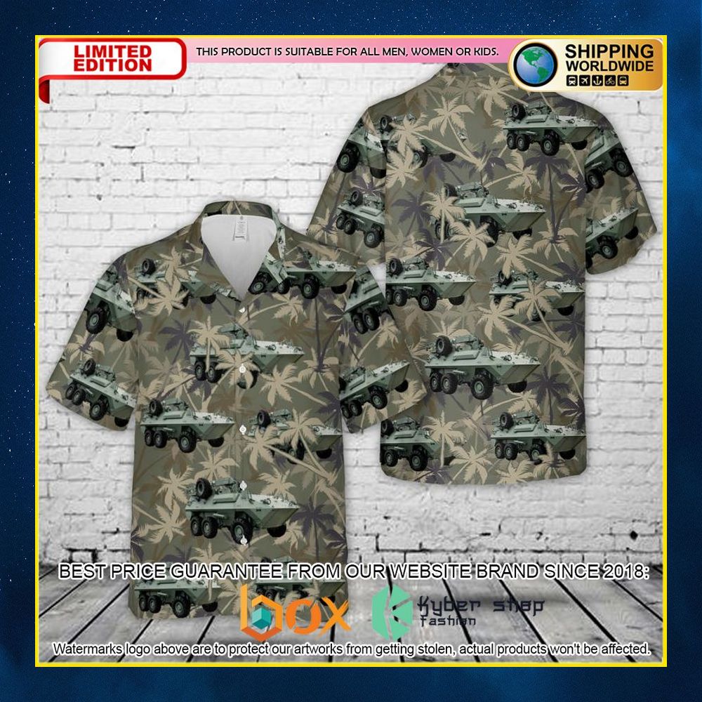 NEW Canadian Army Husky AVGP Husky 3D Hawaii Shirt 5