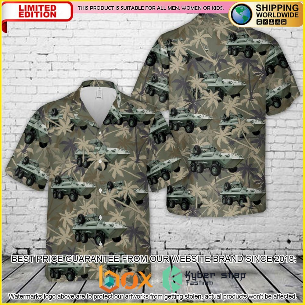 NEW Canadian Army Husky AVGP Husky 3D Hawaii Shirt 6