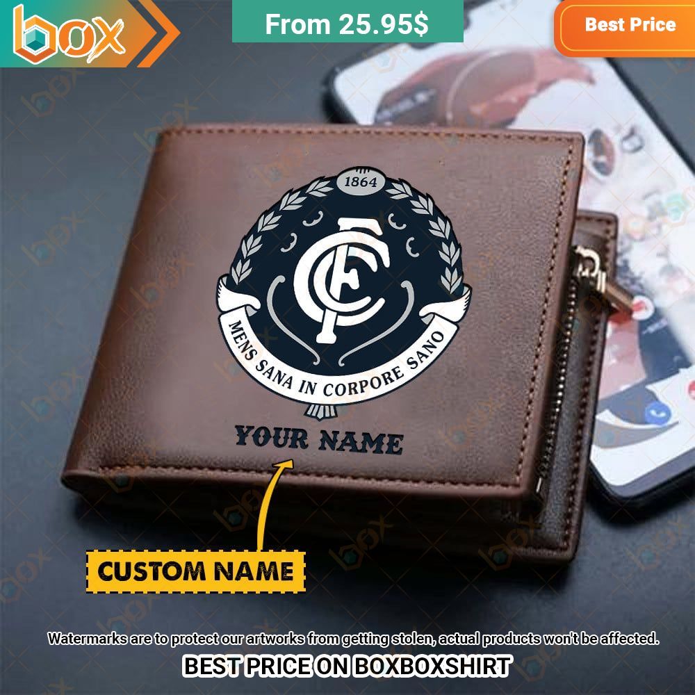 carlton football club custom leather wallet 1 309