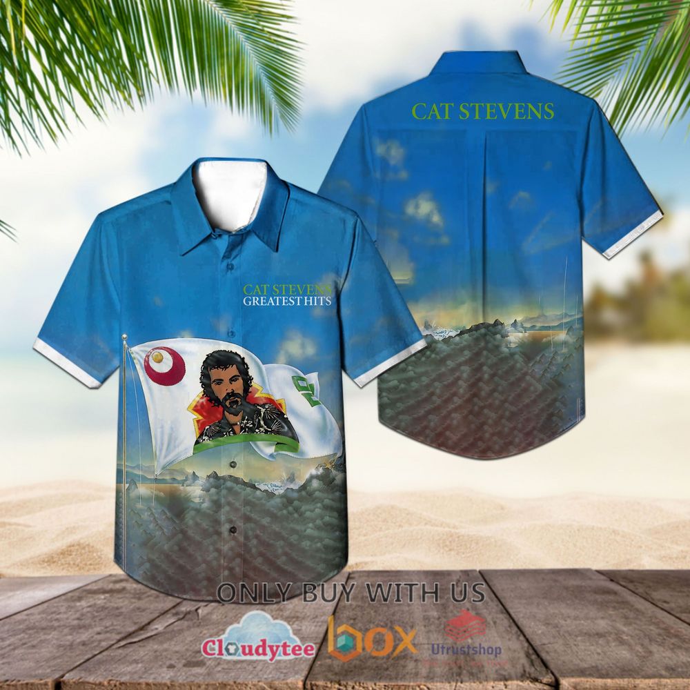 Cat Stevens Greatest Hits Albums Hawaiian Shirt 1