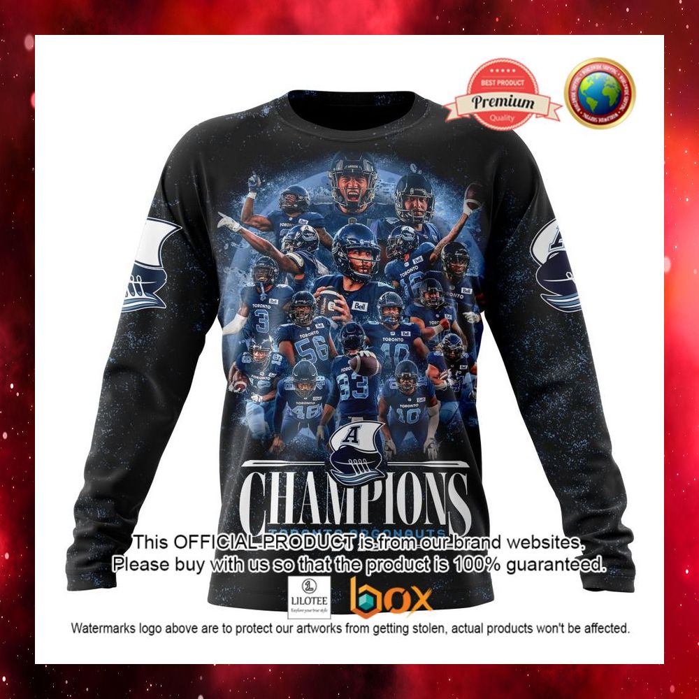 HOT CFL Toronto Argonauts Champion 2022 Grey Cup Custom 3D Hoodie, T-Shirt 10