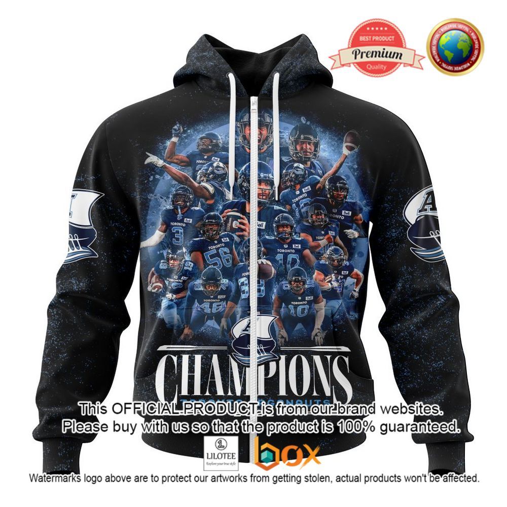 HOT CFL Toronto Argonauts Champion 2022 Grey Cup Custom 3D Hoodie, T-Shirt 2