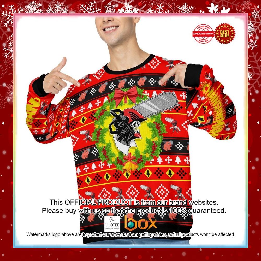 BEST Chainsaw Man Christmas Ugly Sweater 9