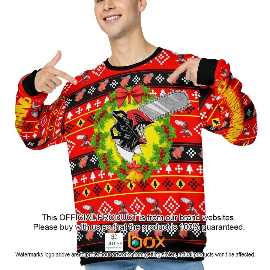 BEST Chainsaw Man Christmas Ugly Sweater 3