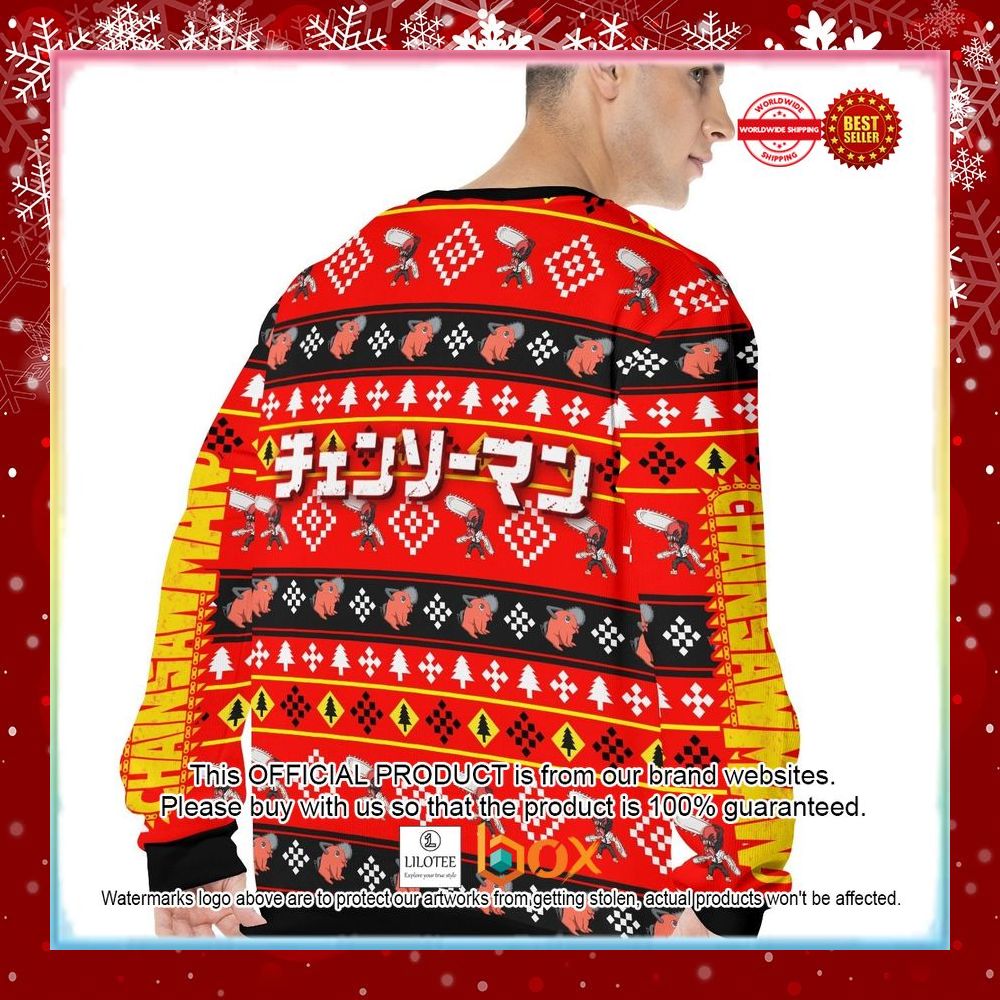 BEST Chainsaw Man Christmas Ugly Sweater 11