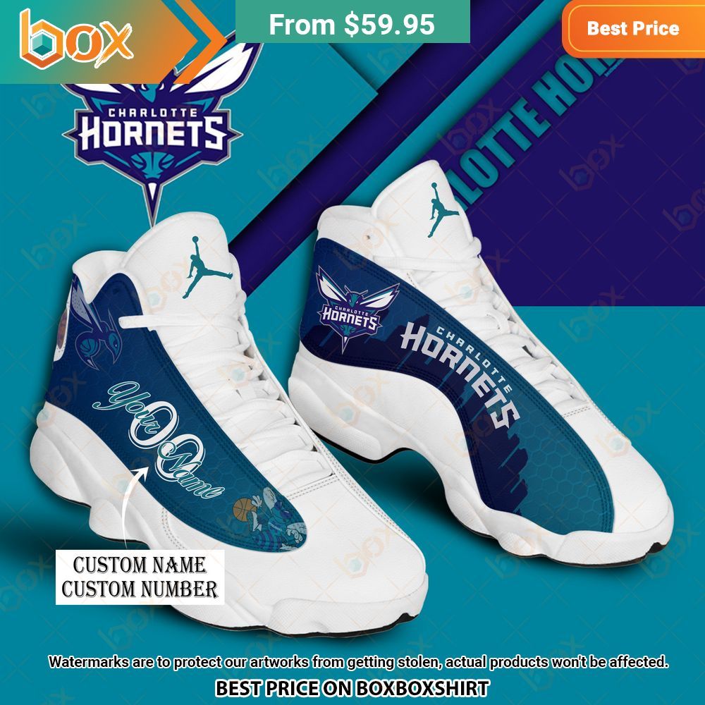 Charlotte Hornets Personalized Air Jordan 13 Sneaker 1