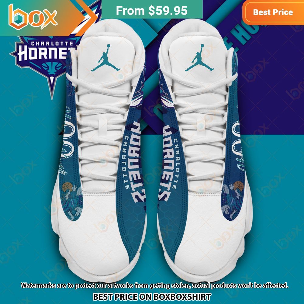 Charlotte Hornets Personalized Air Jordan 13 Sneaker 4