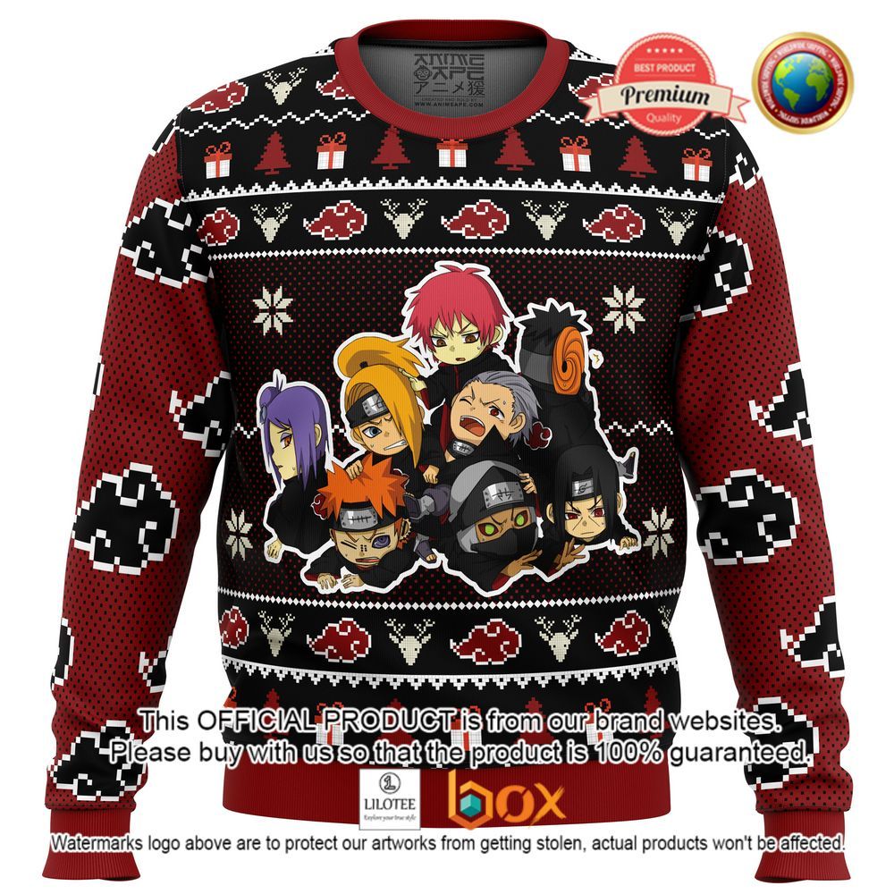 HOT Chibi Akatsuki Naruto Anime Sweater 1