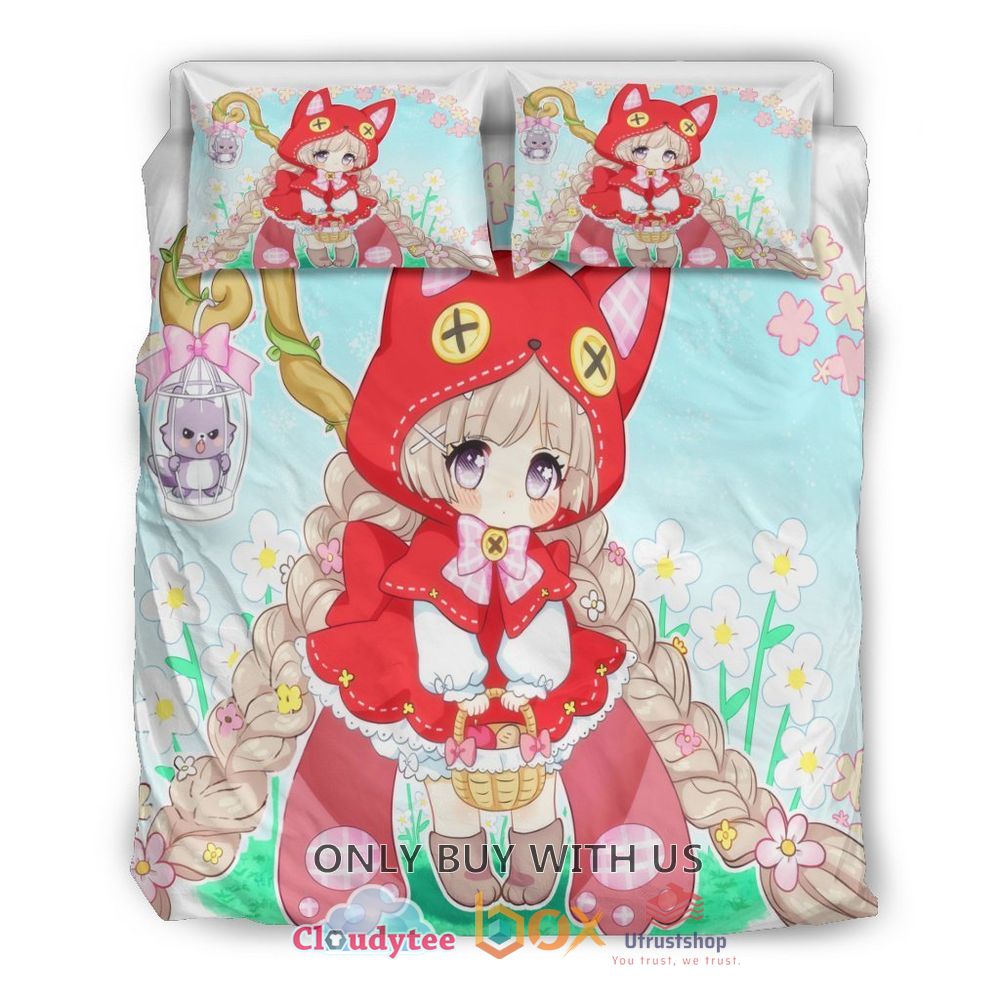 Chibi Red Riding Hood Bedding Set 3
