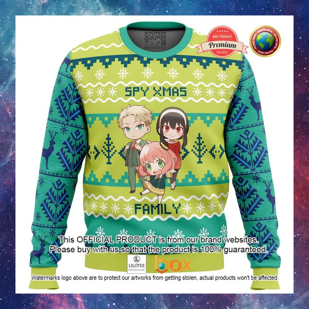 HOT Chibi Spy x Family Anime Sweater 3