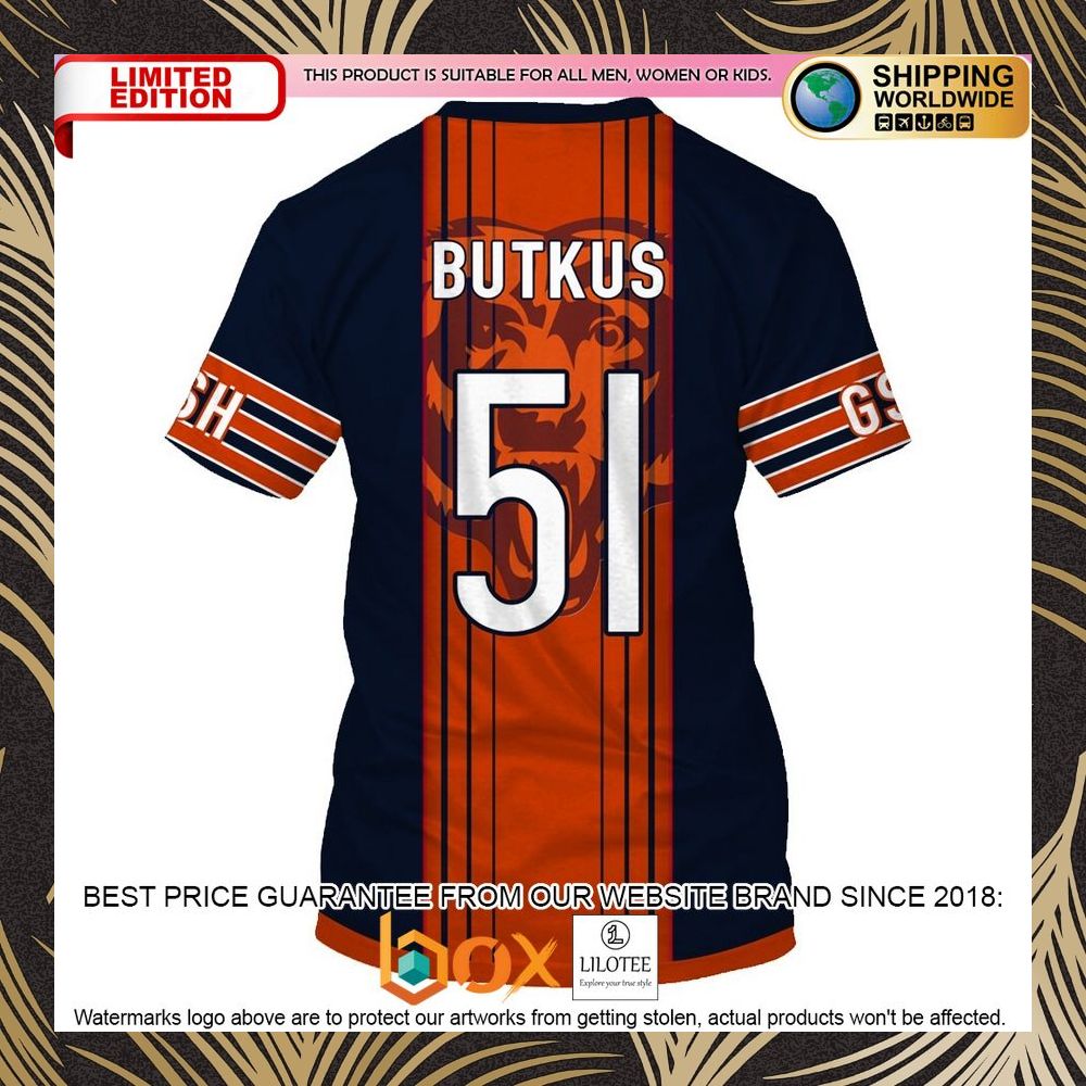 BEST Chicago Bears Dick Butkus #51 3D Shirt, Hoodie 8