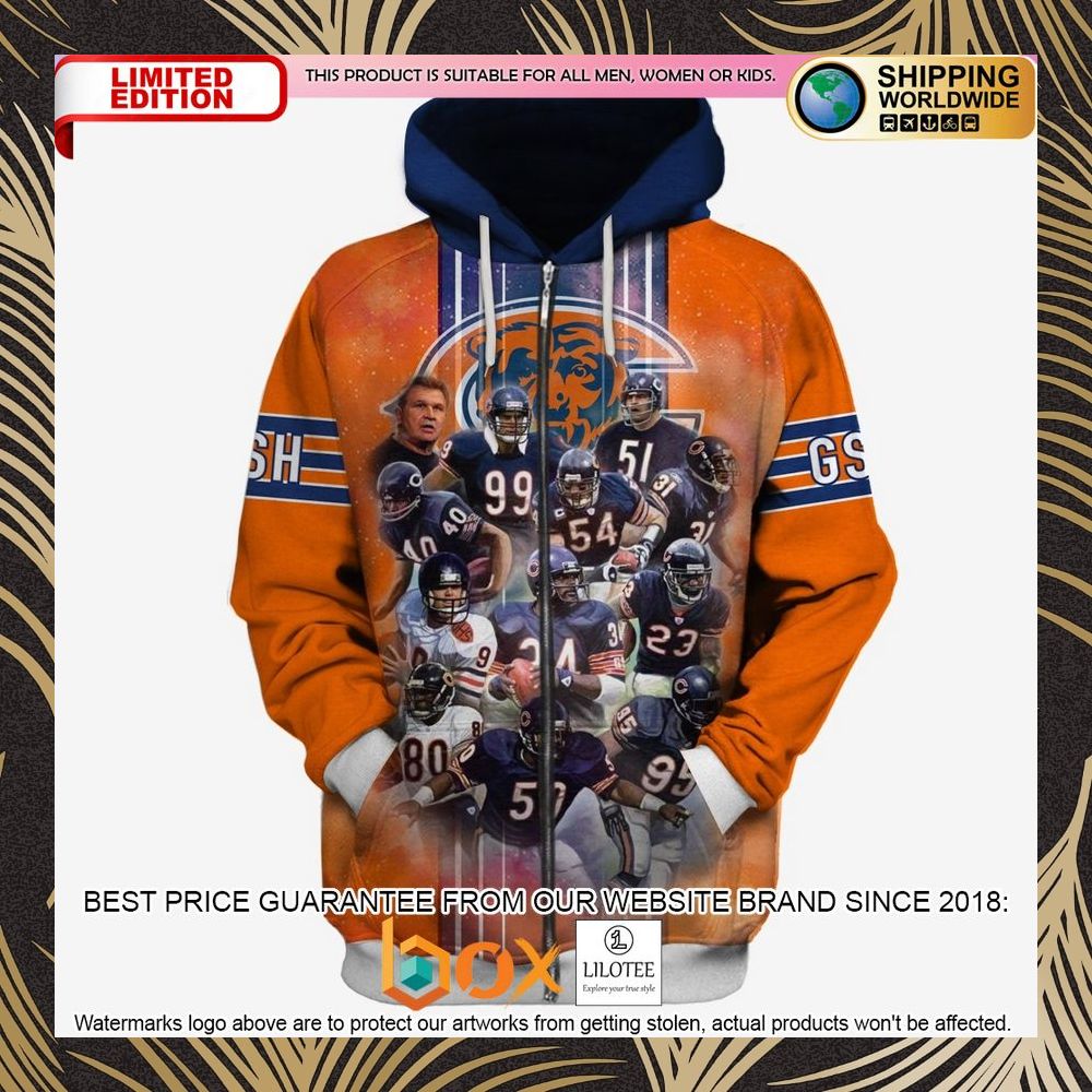 BEST Chicago Bears Hall of Famers 3D Shirt, Hoodie 2