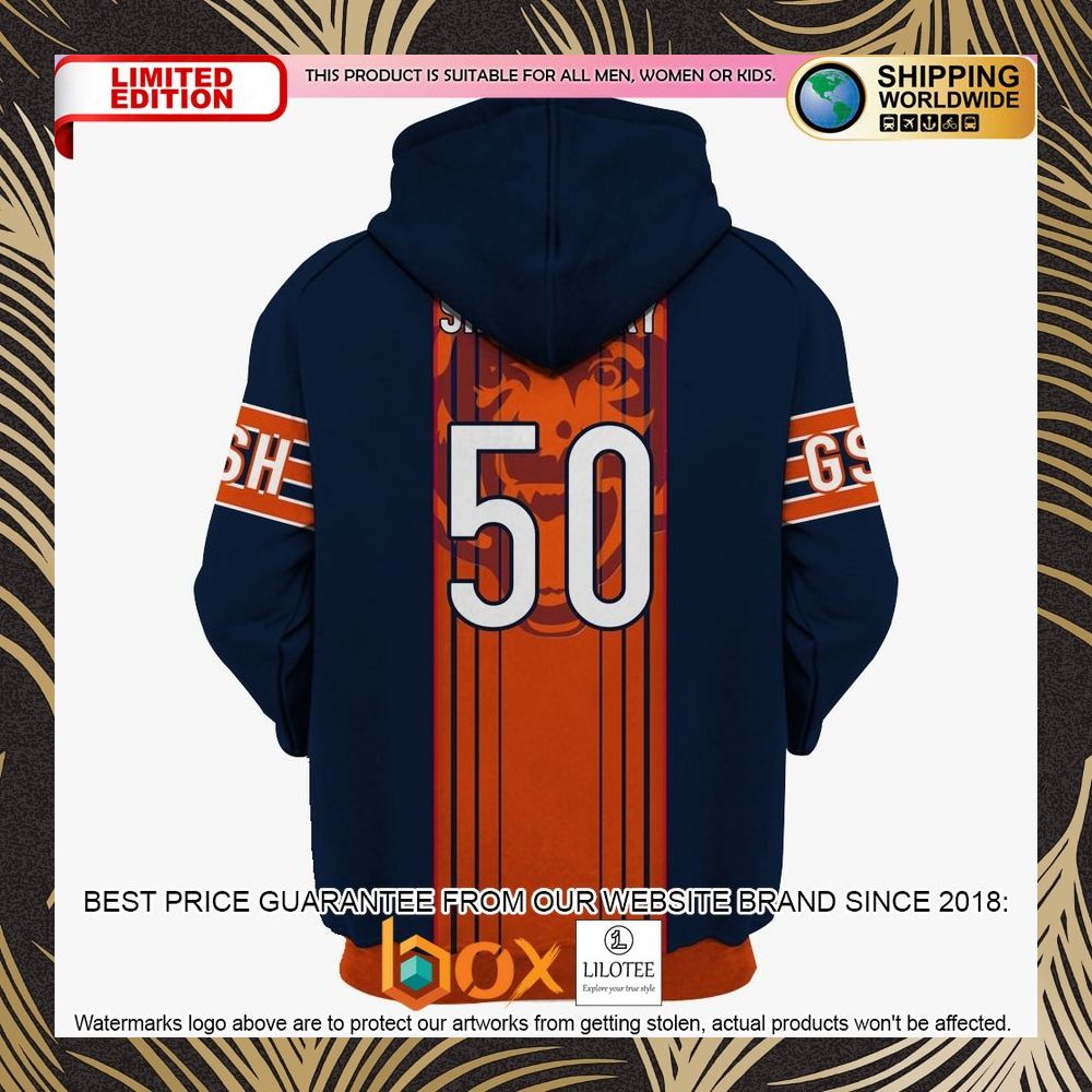 BEST Chicago Bears Mike Singletary #50 3D Shirt, Hoodie 6