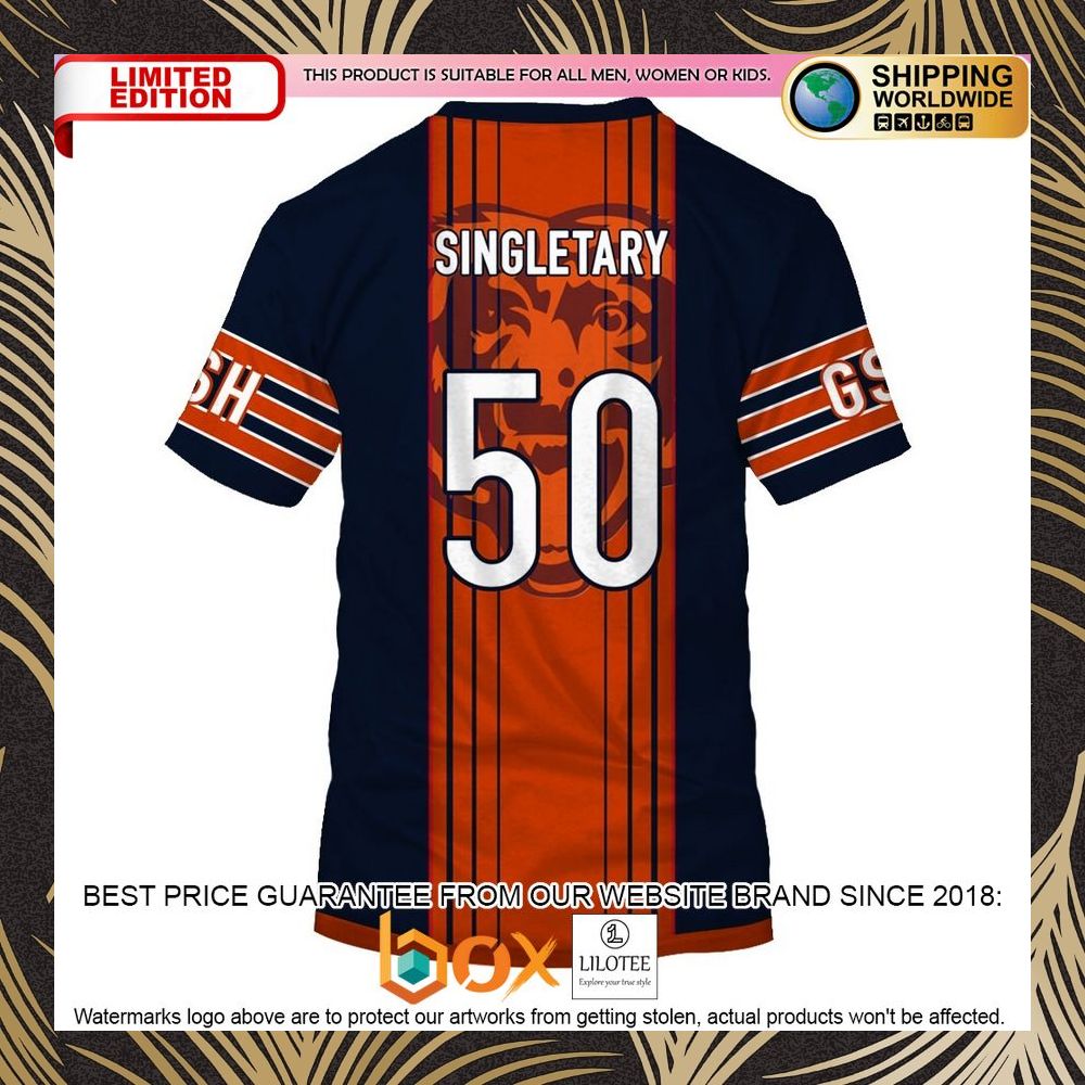 BEST Chicago Bears Mike Singletary #50 3D Shirt, Hoodie 7