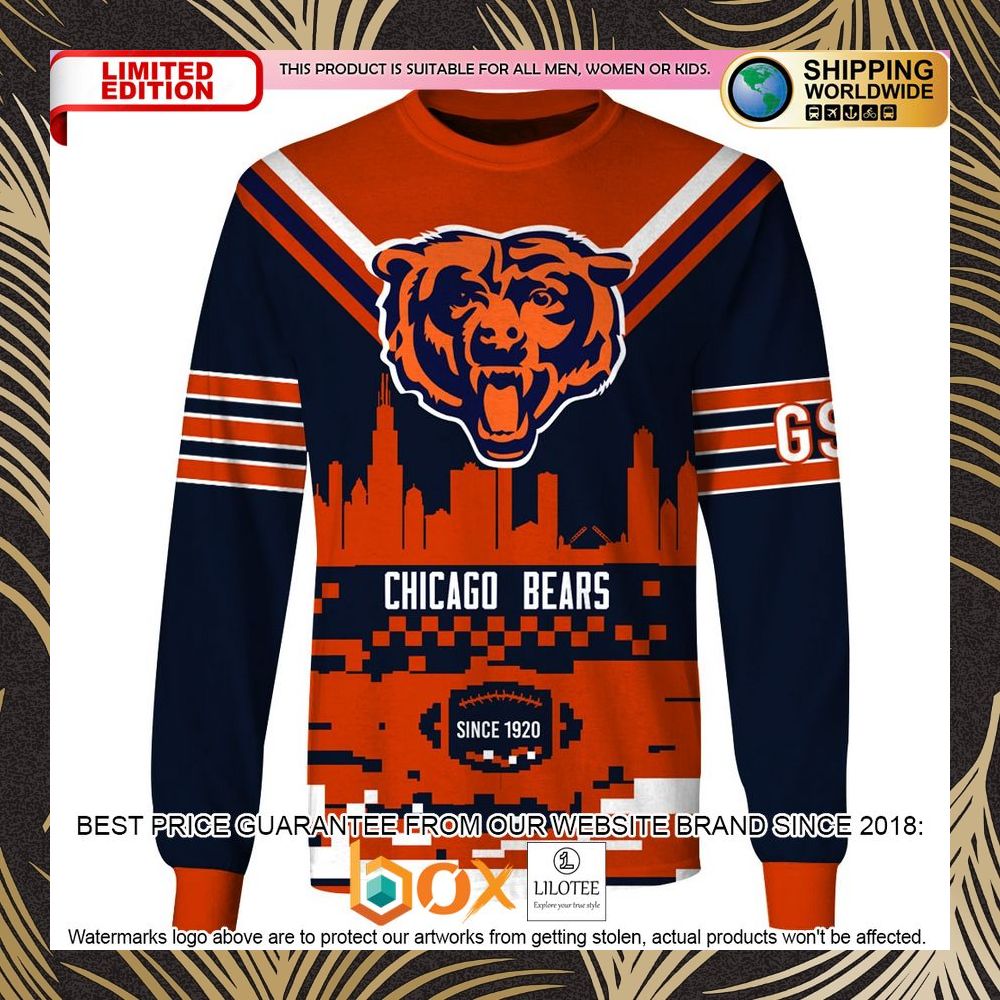 BEST Chicago Bears NFL ORange 3D Shirt, Hoodie 3