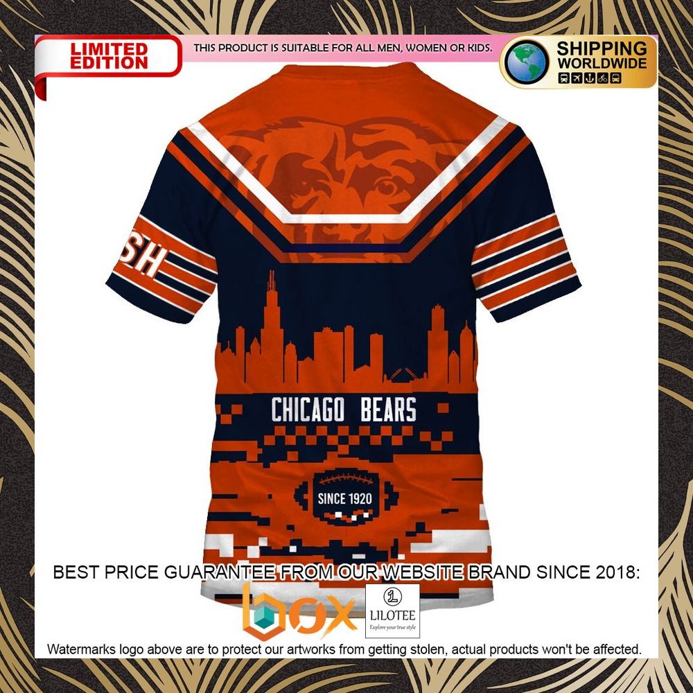 BEST Chicago Bears NFL ORange 3D Shirt, Hoodie 6