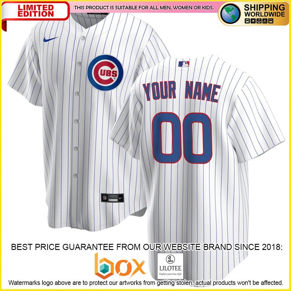 HOT Chicago Cubs Team Custom Name Number White Baseball Jersey Shirt 1