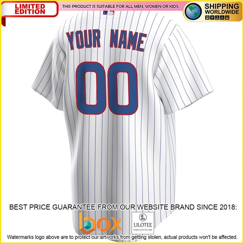 HOT Chicago Cubs Team Custom Name Number White Baseball Jersey Shirt 3