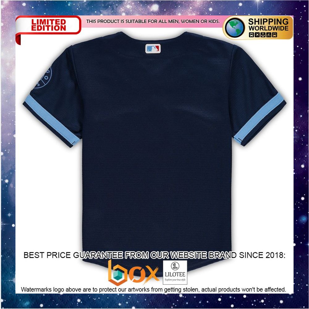 NEW Chicago Cubs Toddler MLB City Connect Replica Team Navy Baseball Jersey 3