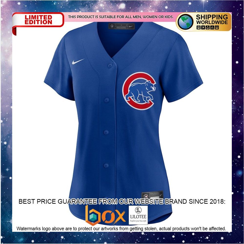 NEW Chicago Cubs Women's Alternate Replica Team Royal Baseball Jersey 2