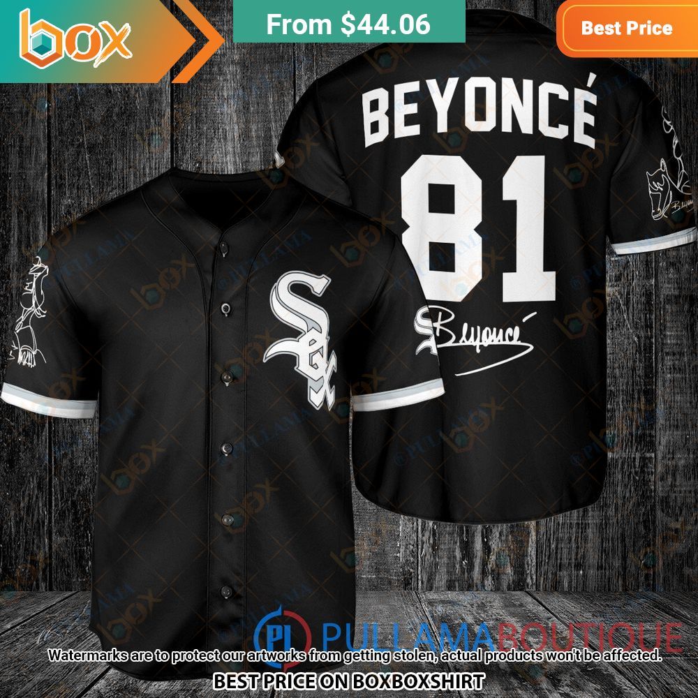 Chicago White Sox Beyonce Black Baseball Jersey 1