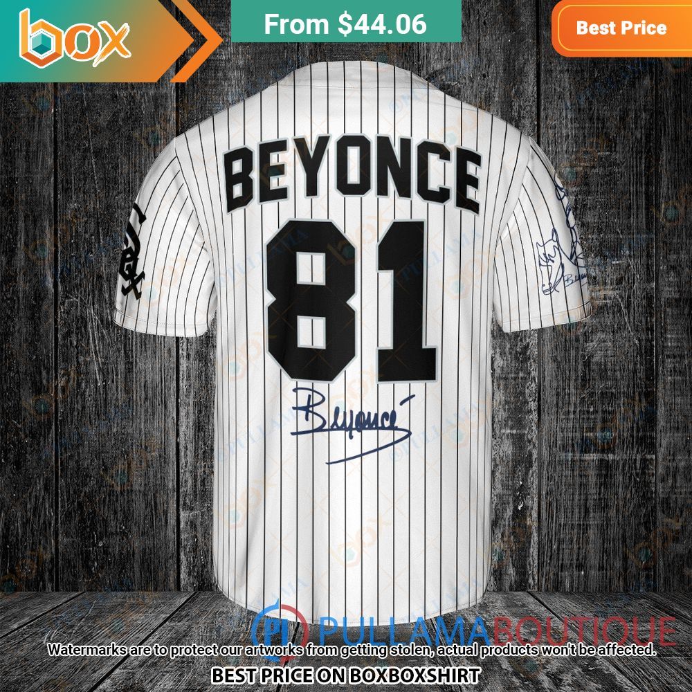 Chicago White Sox Beyonce White Baseball Jersey 10