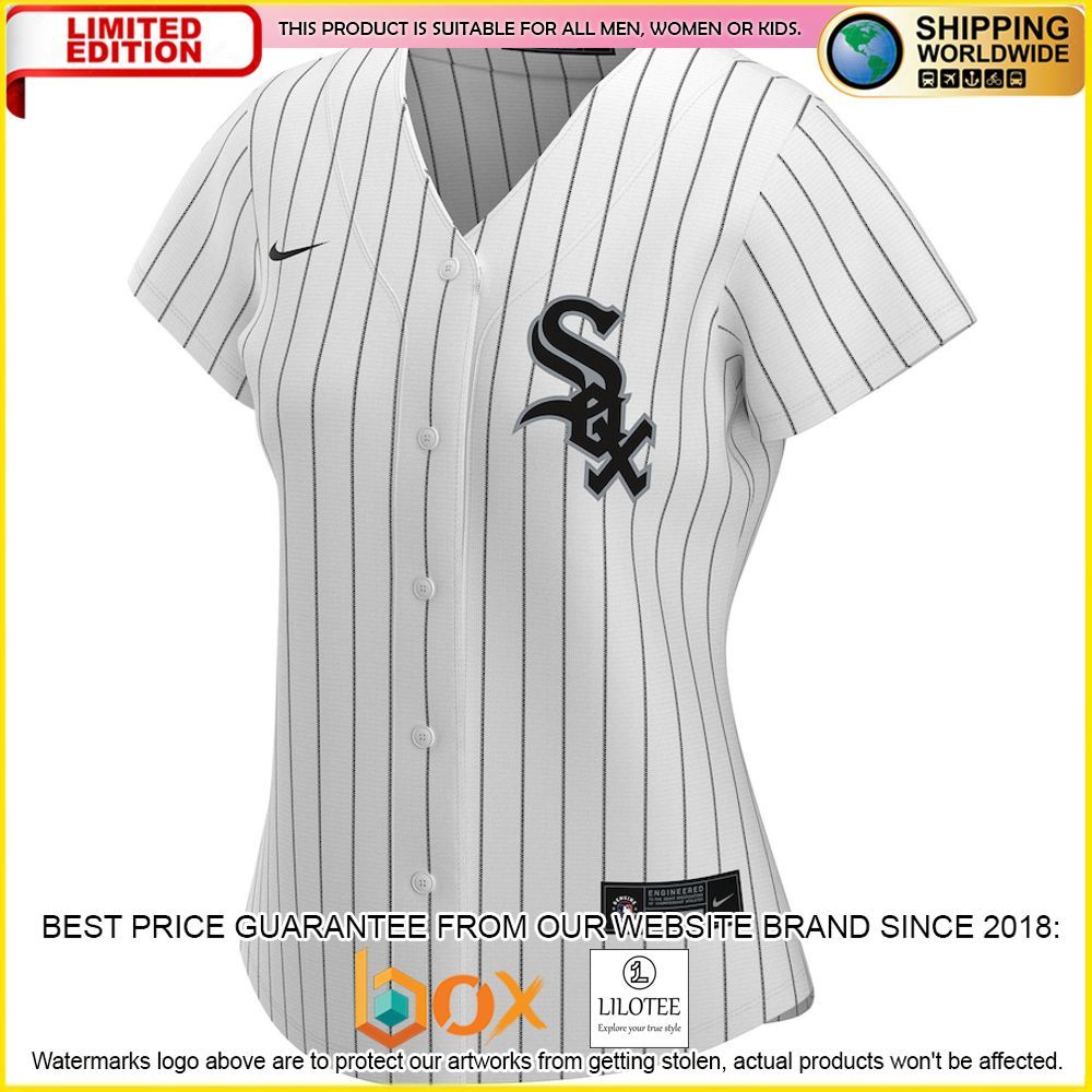 HOT Chicago White Sox Women's Custom Name Number White Baseball Jersey Shirt 2