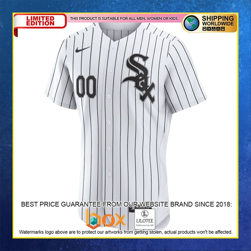 HOT Chicago White Sox Custom Name Number White Baseball Jersey Shirt 5