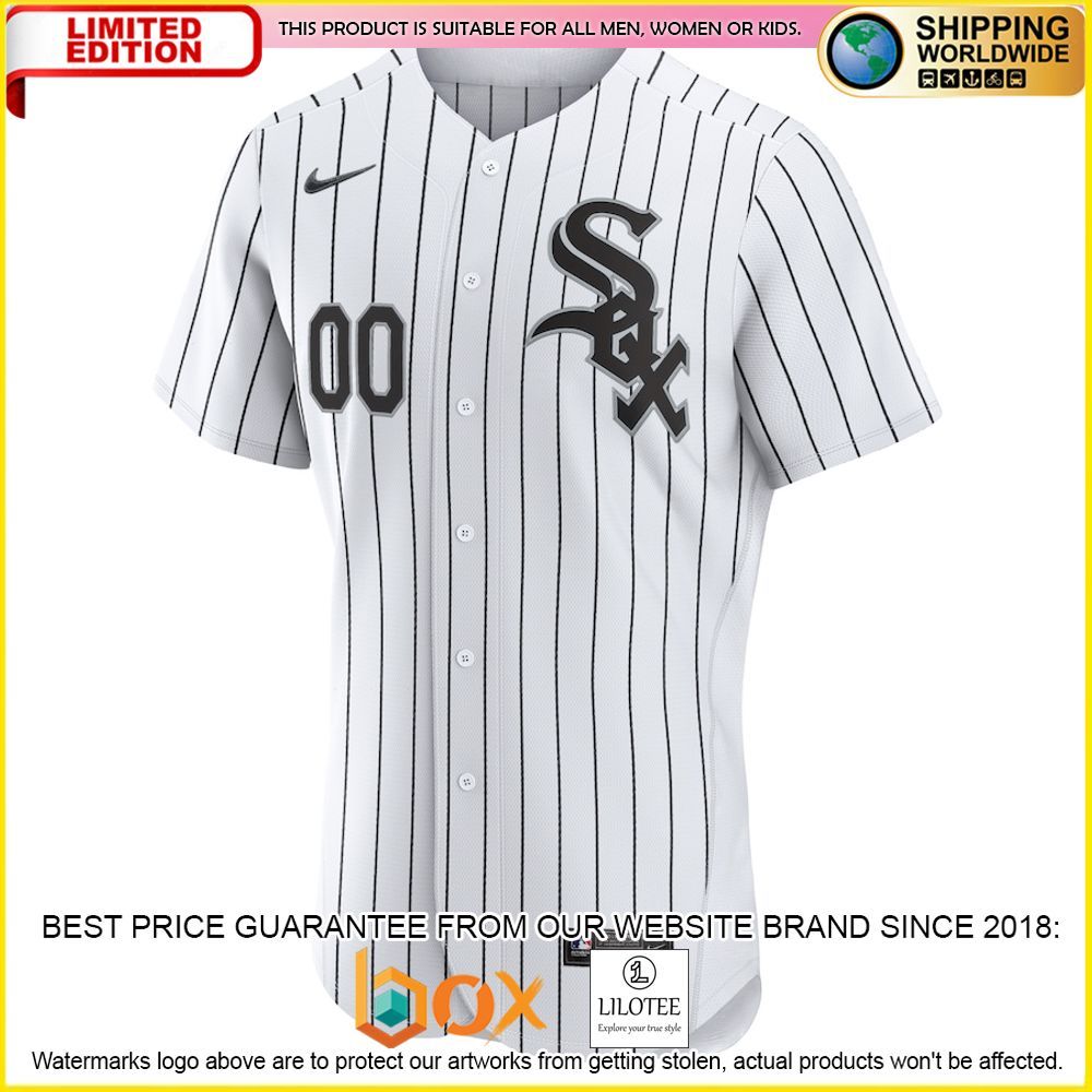 HOT Chicago White Sox Custom Name Number White Baseball Jersey Shirt 2