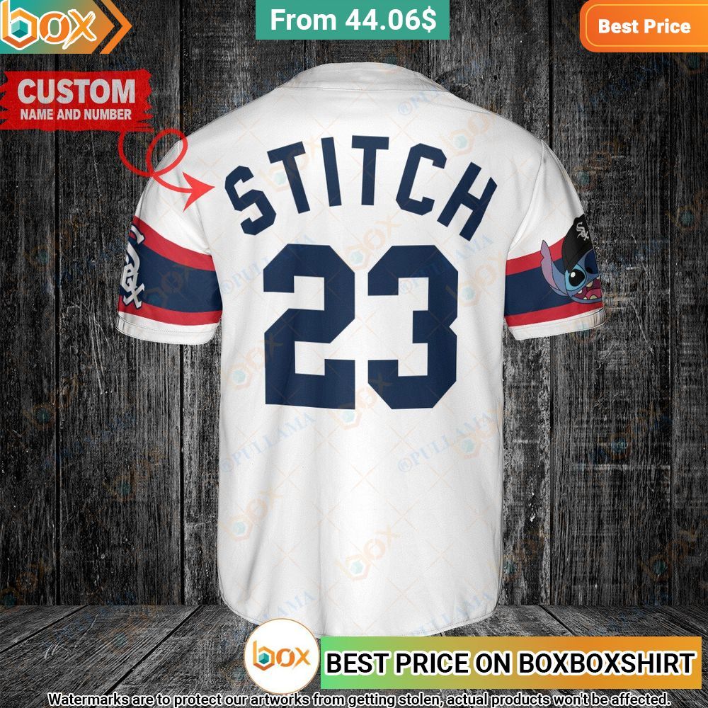 Chicago White Sox Stitch Stripe Personalized Baseball Jersey 3