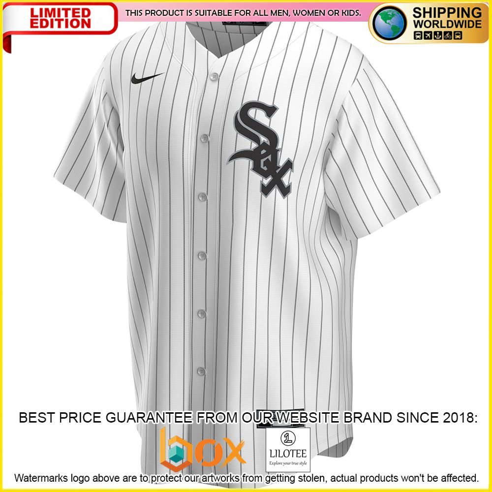 HOT Chicago White Sox Team Custom Name Number White Baseball Jersey Shirt 2