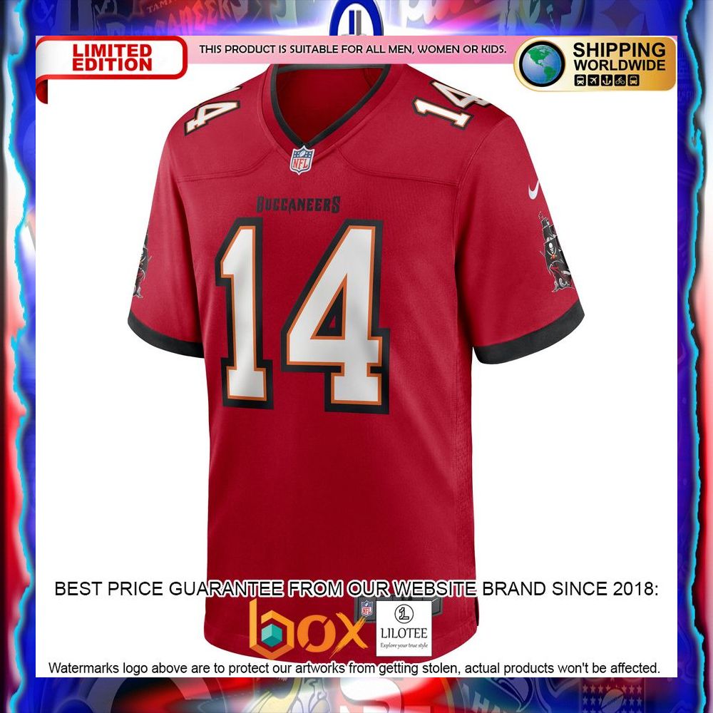 NEW Chris Godwin Tampa Bay Buccaneers Red Football Jersey 13