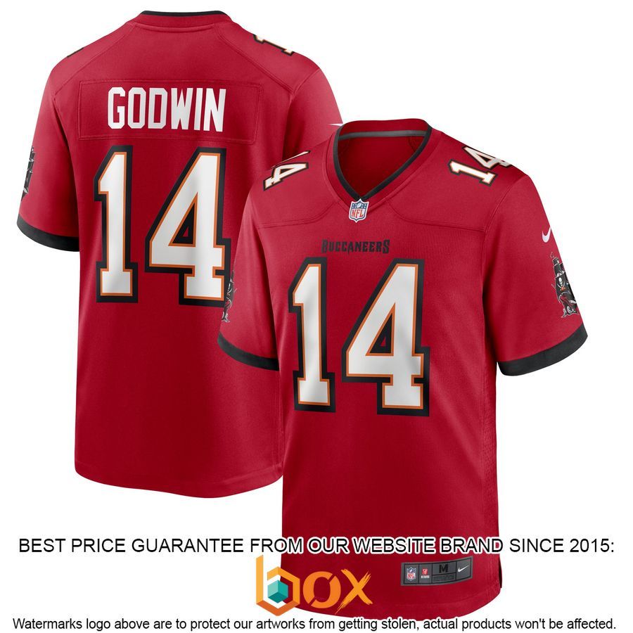 NEW Chris Godwin Tampa Bay Buccaneers Red Football Jersey 4