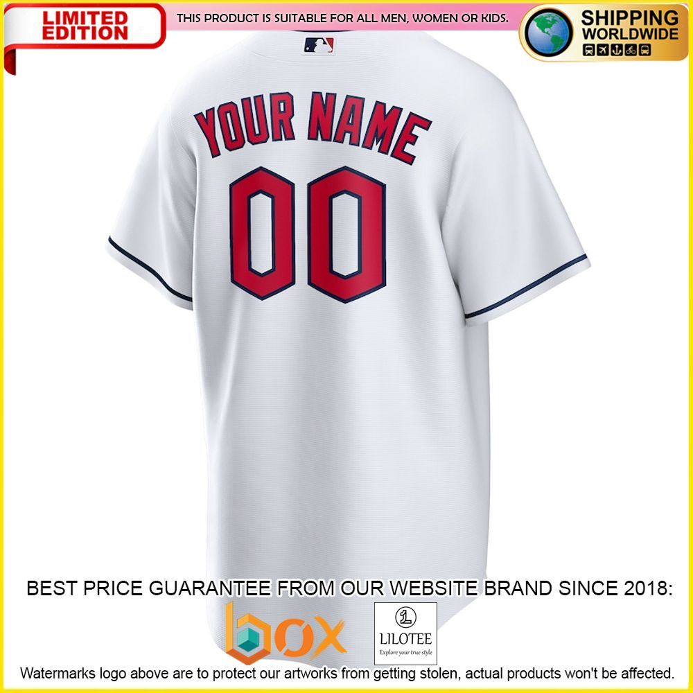 HOT ClevelGuardians MLB Custom Name Number White Baseball Jersey Shirt 3