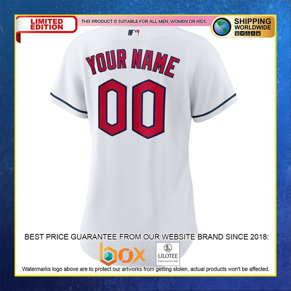 HOT ClevelGuardians Women's Custom Name Number White Baseball Jersey Shirt 6
