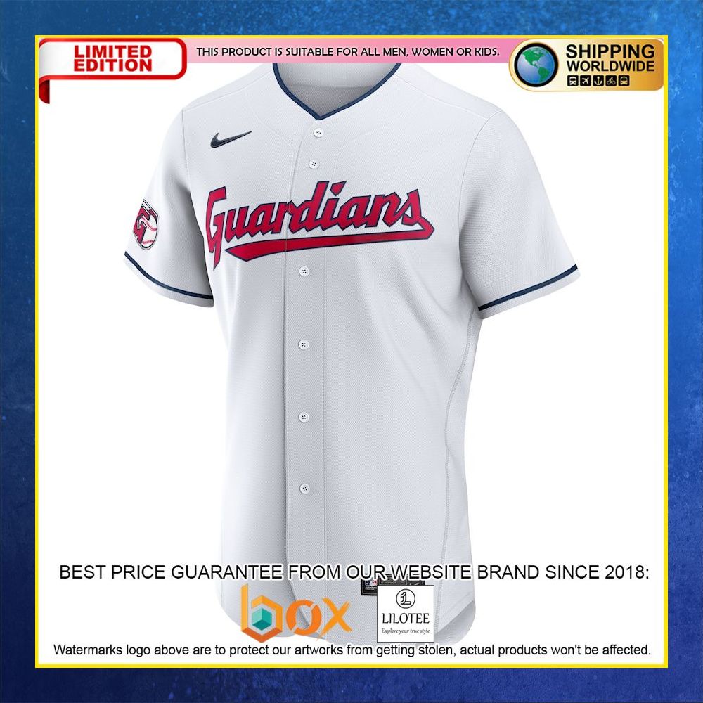 HOT ClevelGuardians Custom Name Number White Baseball Jersey Shirt 5