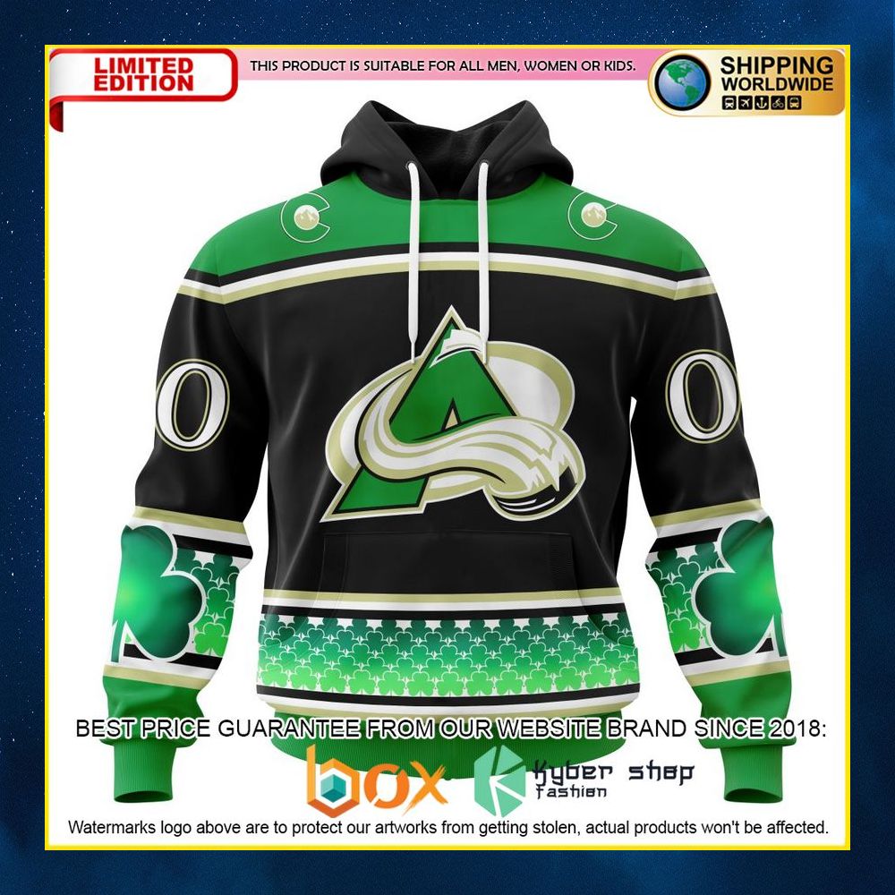 NEW Colorado Avalanche St Patrick’s Day Custom 3D Hoodie, Shirt 10