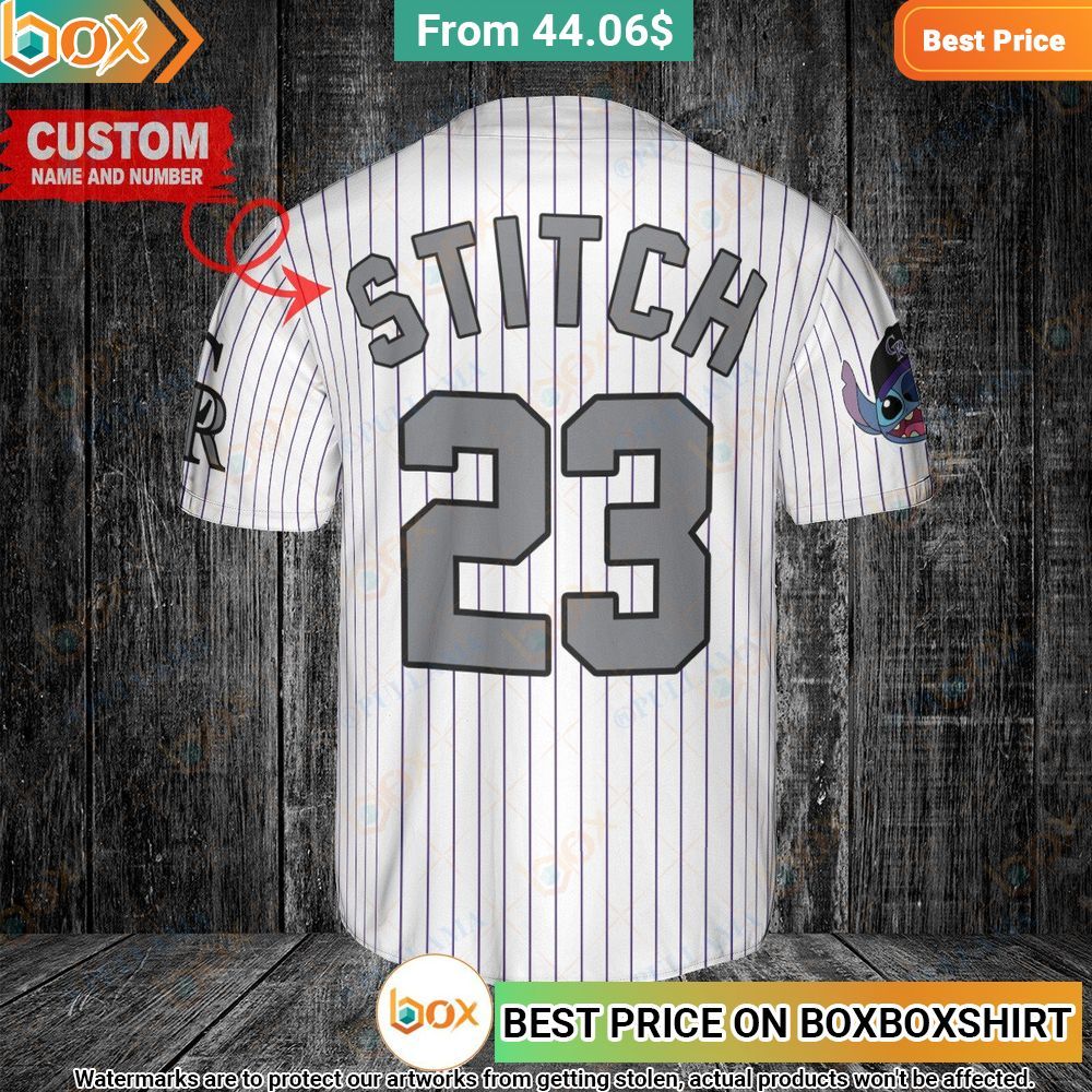 Colorado Rockies Team Stitch Personalized Baseball Jersey 5