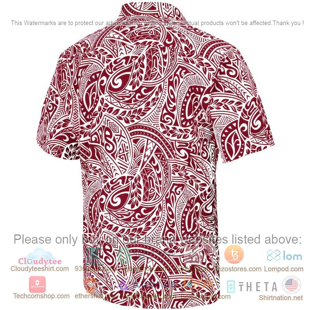 HOT Colosseum Alabama Crimson Tide Crimson Make Like A Tree Button-Up Hawaii Shirt 3