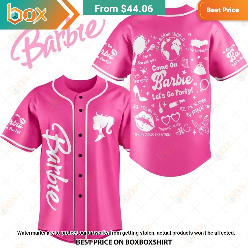 Come On Barbie Let's Go Party Baseball Jersey 1