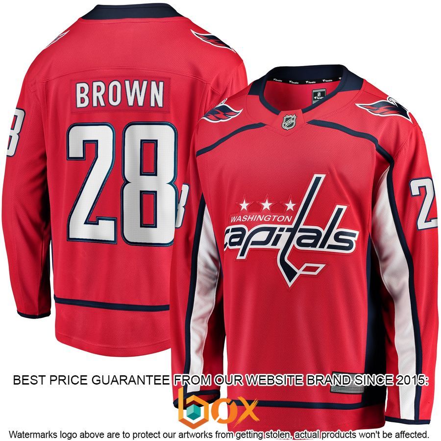 NEW Connor Brown Washington Capitals Home Player Red Hockey Jersey 1