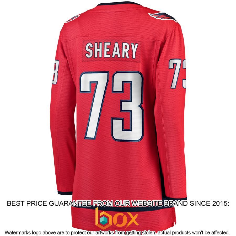NEW Conor Sheary Washington Capitals Women's Home Player Red Hockey Jersey 3