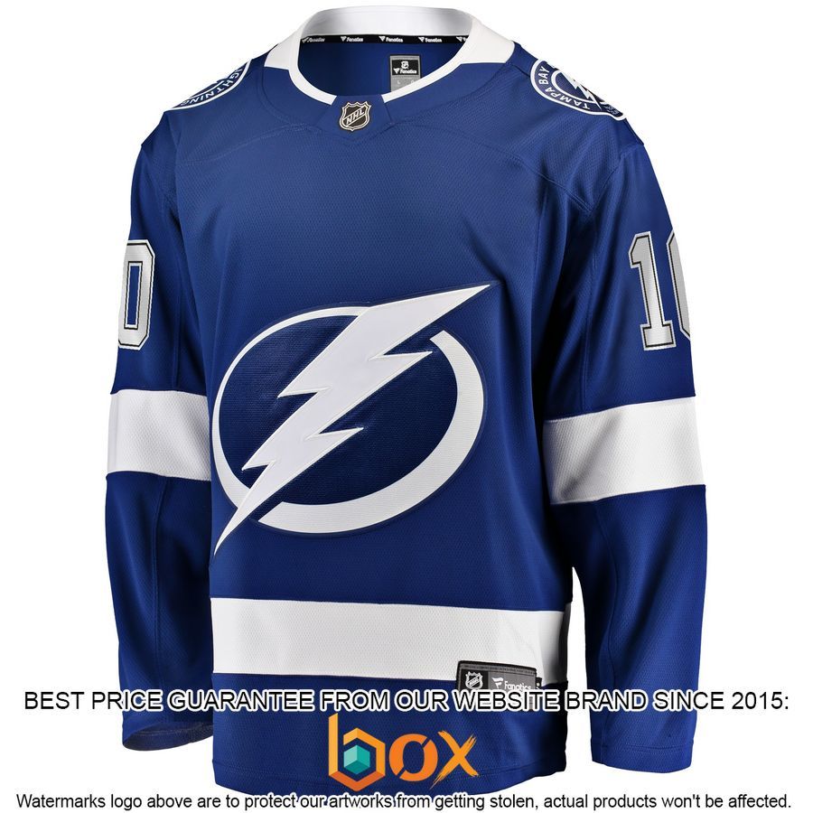 NEW Corey Perry Tampa Bay Lightning Home Player Blue Hockey Jersey 2