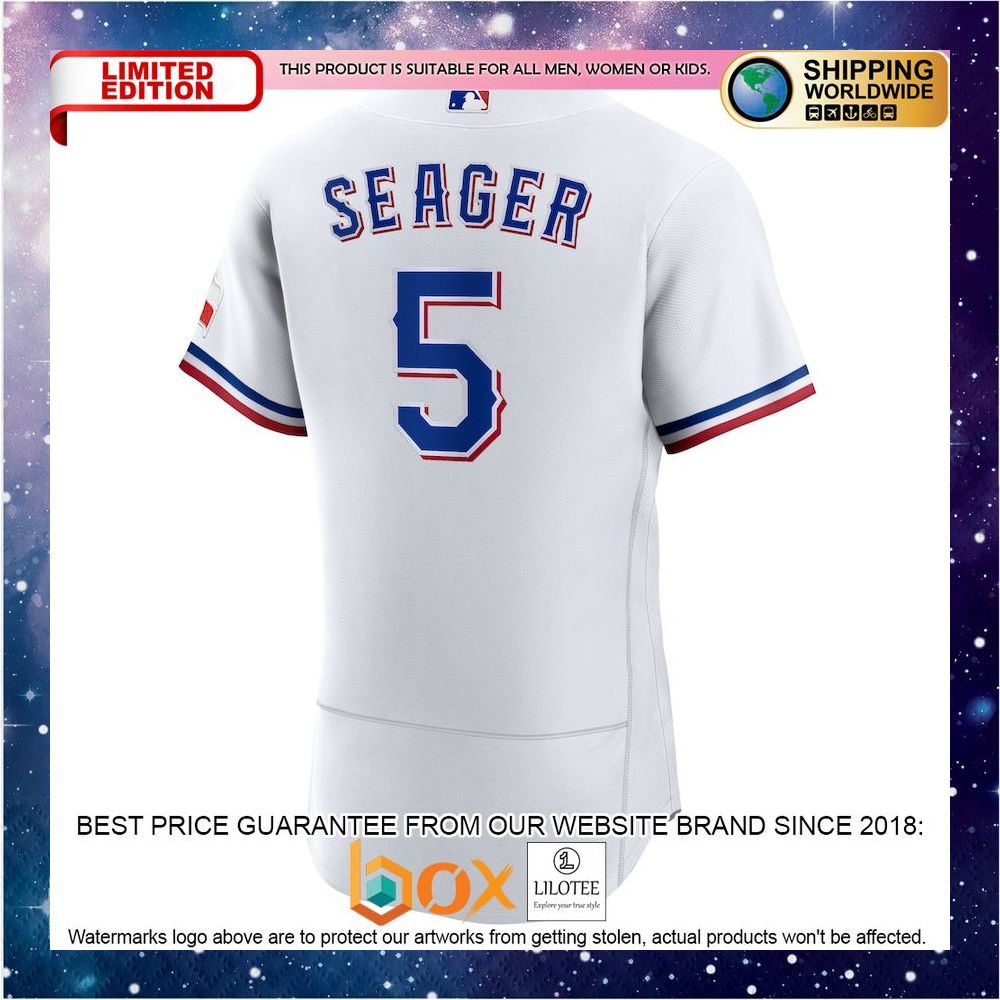NEW Corey Seager Texas Rangers Home Authentic Player White Baseball Jersey 3
