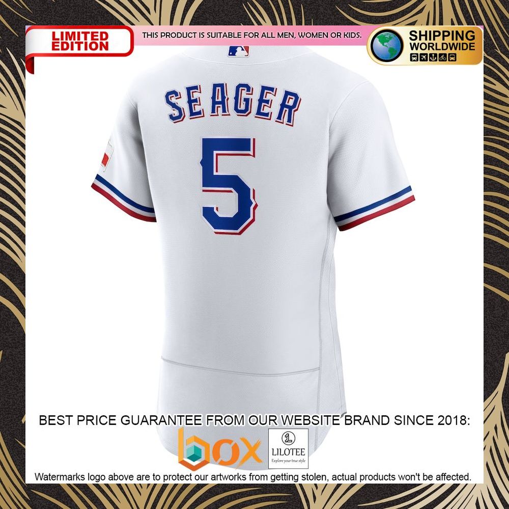 NEW Corey Seager Texas Rangers Home Authentic Player White Baseball Jersey 6