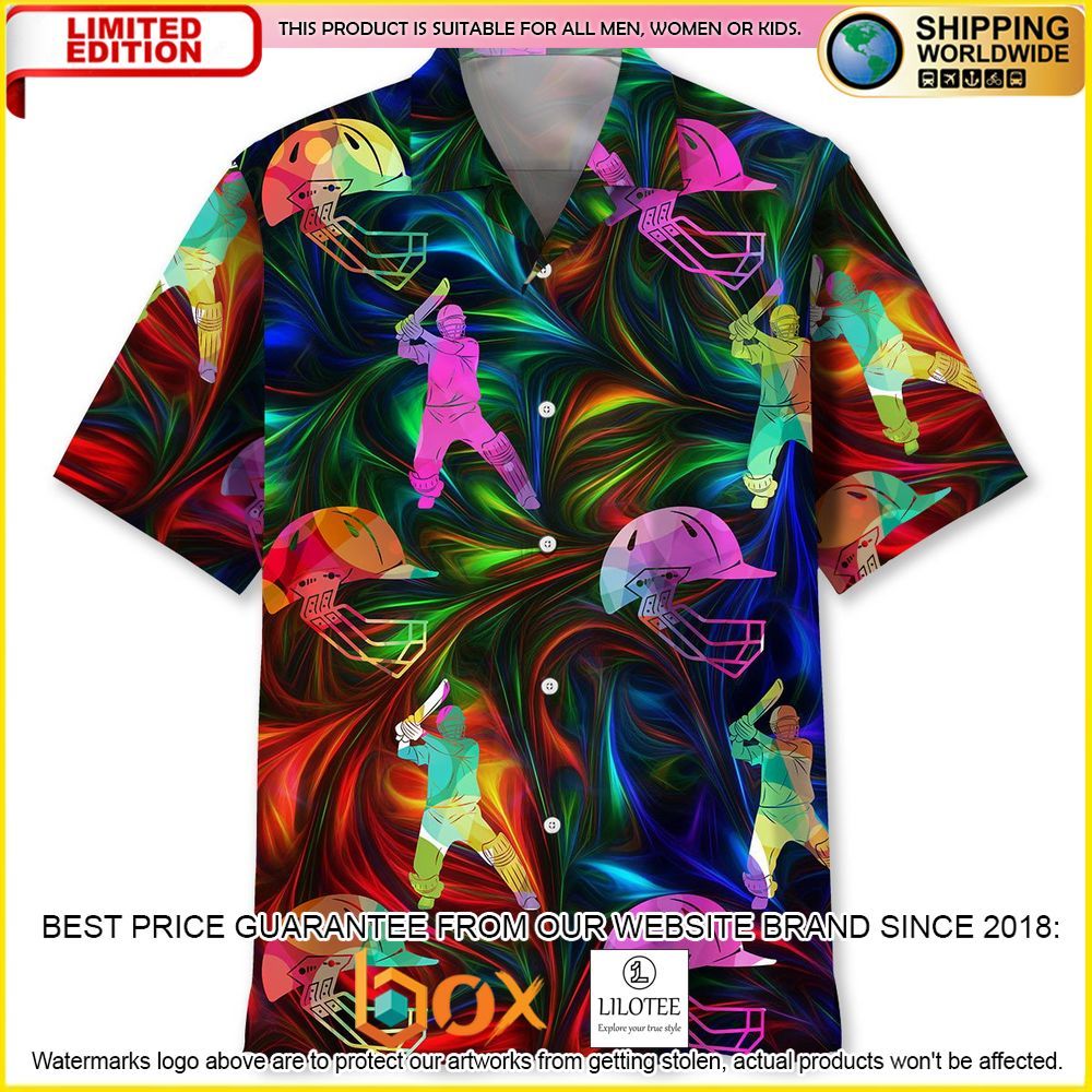 HOT Cricket Multicolor Short Sleeve Hawaii Shirt 12