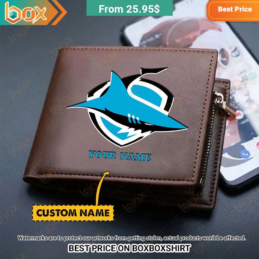 BEST Cronulla-Sutherland Sharks Leather Wallet 1
